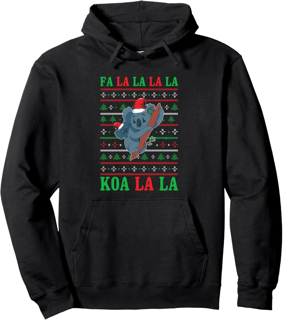Koala Ugly Christmas Sweater Pullover Hoodie