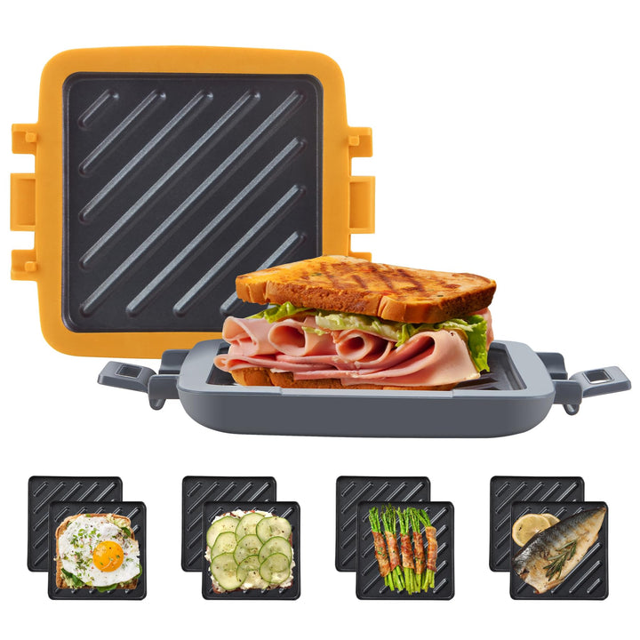 Sandwichmaker, Sandwichtoaster für Mikrowelle, Antihaftbeschichteter Sandwich-Toaster, Panini Sandwi