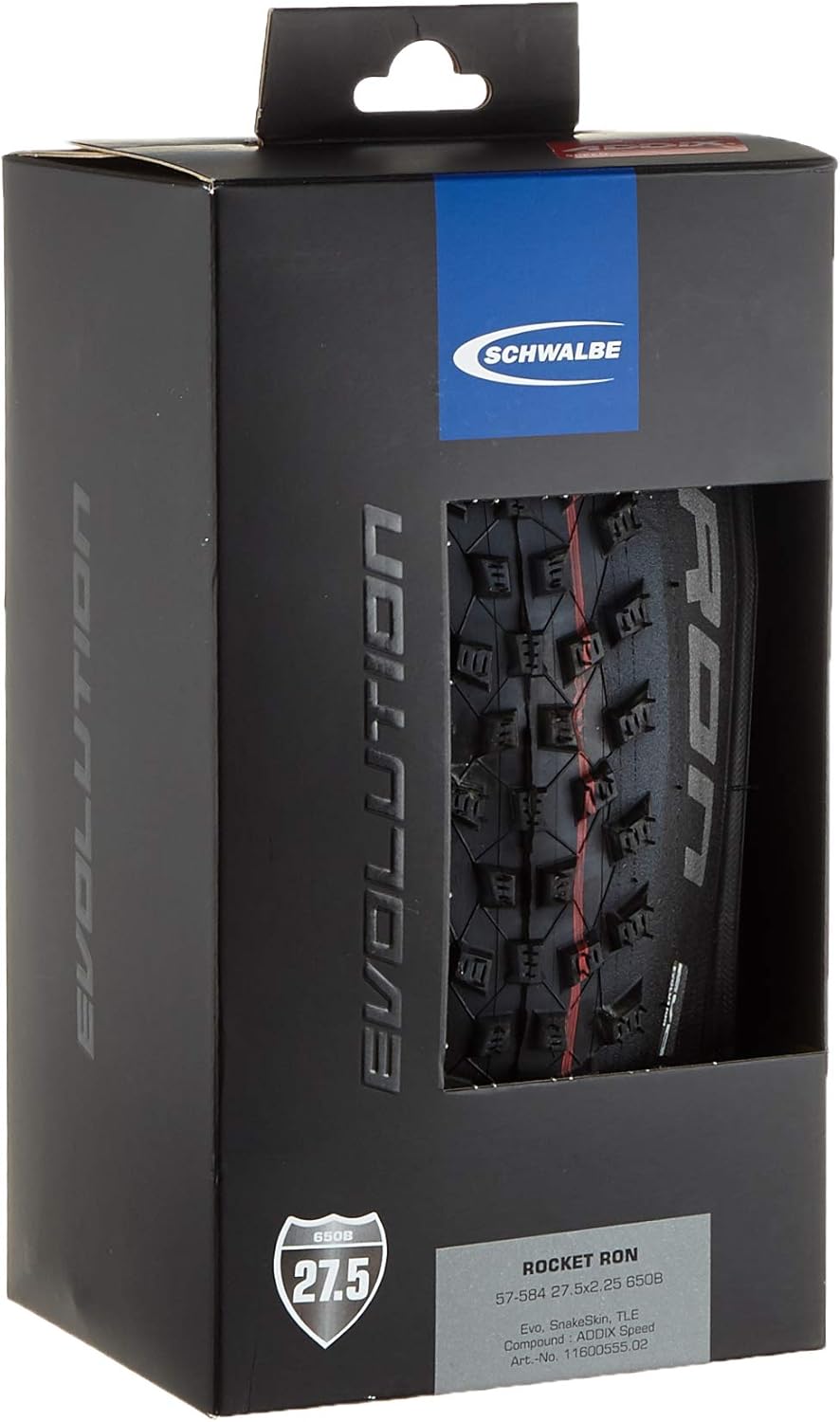 Schwalbe Unisex – Erwachsene Rocket Ron Hs438 Reifen ROCKET RON Evo, SnakeSkin, TLE 54-584 - SnakeSk
