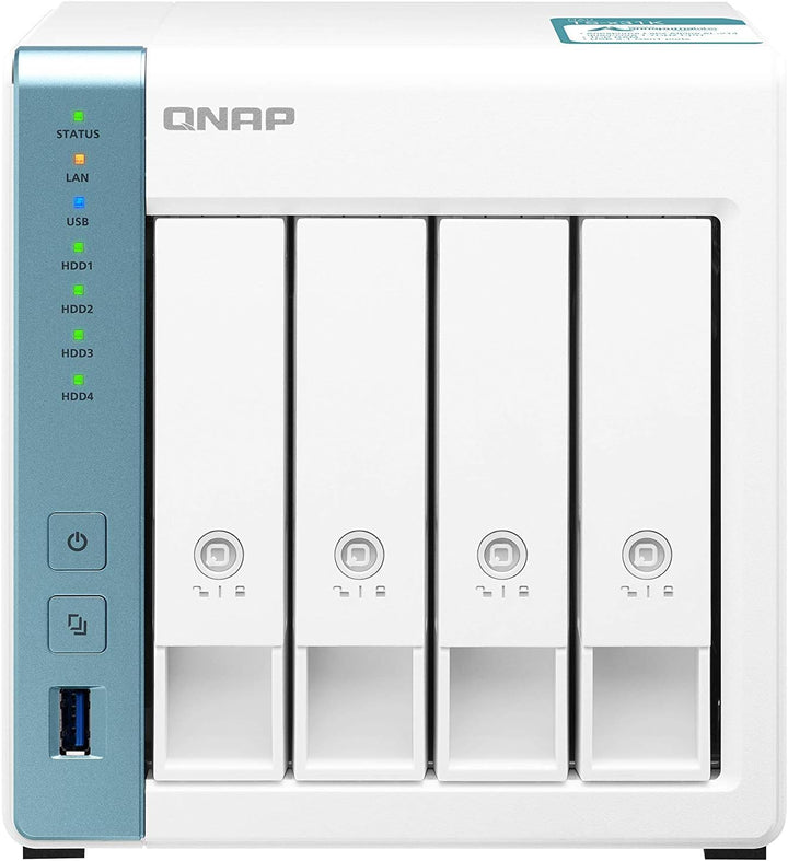 QNAP 250557 TS-431K 8TB 4 Bay Desktop NASLösung|Installiertmit4x2TBWesternDigitalRedFestplatte 8 TB