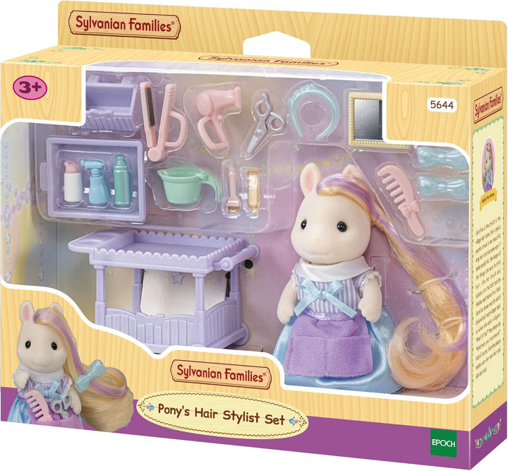 Sylvanian Families 5644 Pony Friseur Spielset mit Figur - Puppenhaus Spielset Modern, Modern