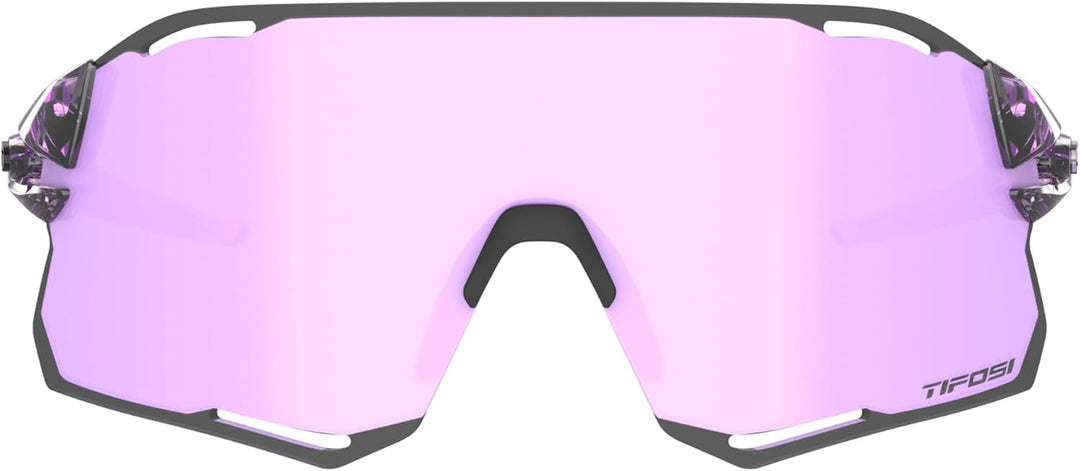 Tifosi Unisex Rail Race Sonnenbrille, Kristallviolett (Hellviolett/Transparent)