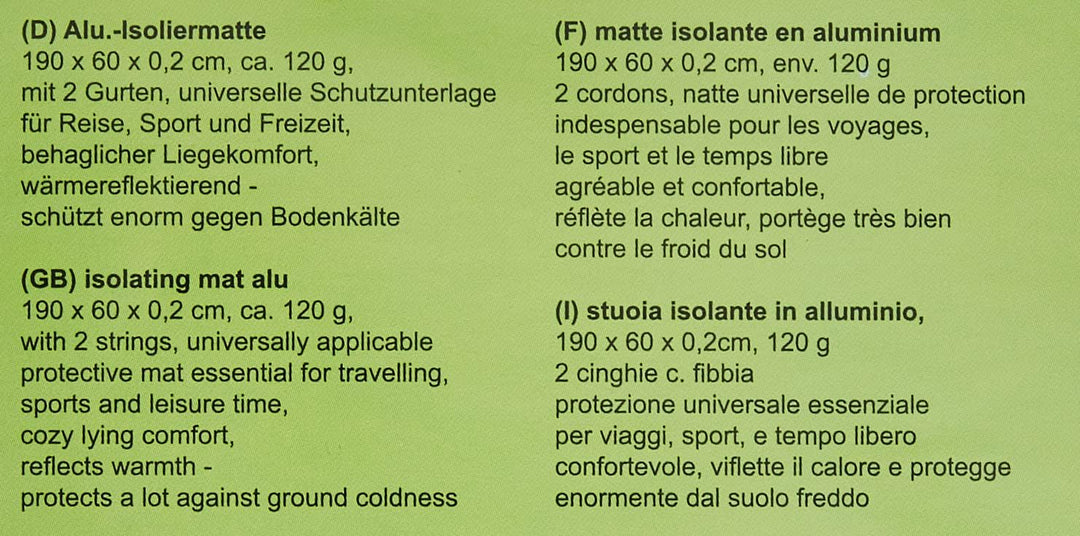 Happy People Alu-Isoliermatte Double, Double
