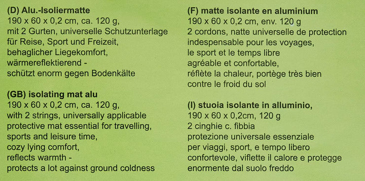 Happy People Alu-Isoliermatte Double, Double