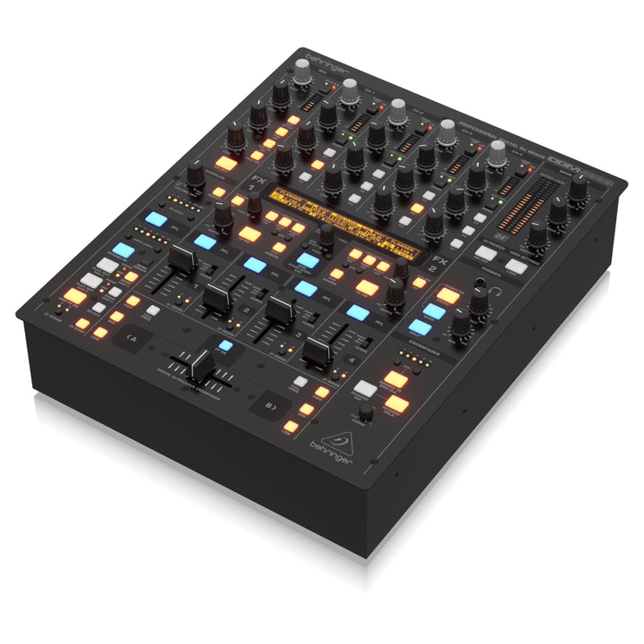 Behringer DIGITAL PRO MIXER DDM4000 Ultimativer 5-Kanal-Digital-DJ-Mixer mit Sampler, 4 FX-Sektionen
