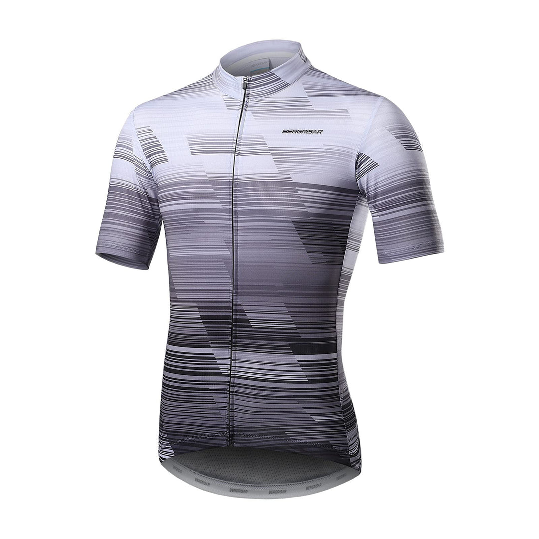 BERGRISAR Kurzarm Fahrradtrikot Herren Radtrikot mit Reissverschluss Taschen Trikots für MTB Mountai