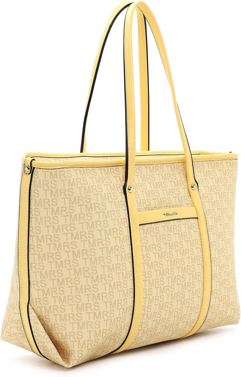 Tamaris Shopper Grace 31439 Damen Handtaschen Print Einheitsgrösse Lightyellow 410, Einheitsgrösse L