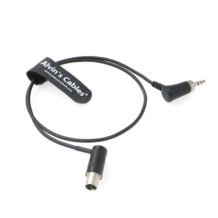 Low-Profile Audio-Kabel TA3F Mini-XLR 3-Pin Buchse auf Locking-3.5mm-TRS rechtwinklig für Sennheiser