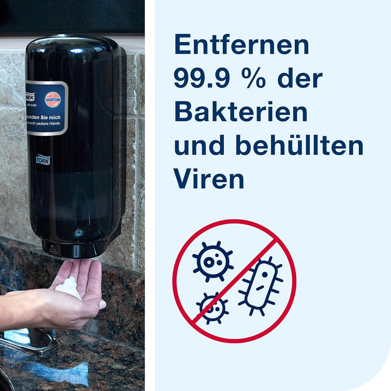 Sagrotan Tork Schaumseife zur Handhygiene S4, parfümfrei, 6 × 1000 ml, 920800