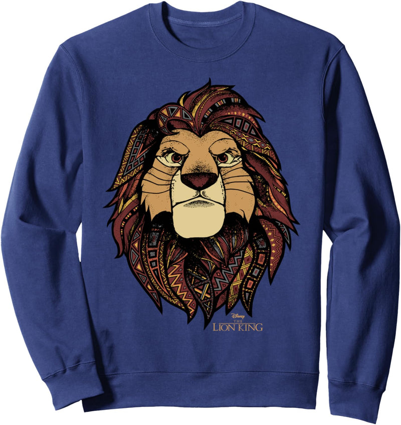 Disney The Lion King Noble Simba Geometric Fills Sweatshirt