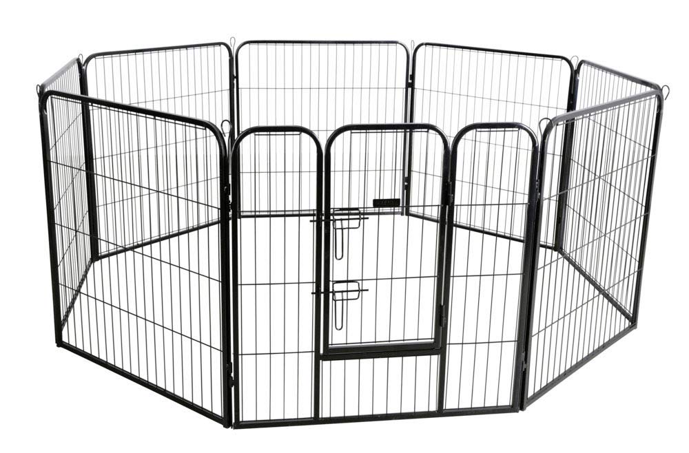Kerbl 80577 Hunde- und Welpengehege 80x77cm, 8 Elemente, mit Türe, 20.12 kg