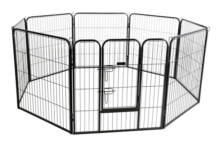 Kerbl 80577 Hunde- und Welpengehege 80x77cm, 8 Elemente, mit Türe, 20.12 kg