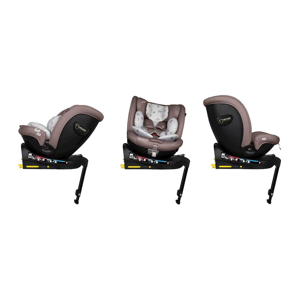 COSATTO Come &amp; Go 2-360° drehbarer Autositz, Geburt bis 4 Jahre (0-105 cm), Gruppe 0/0+/1 ISOFIX int