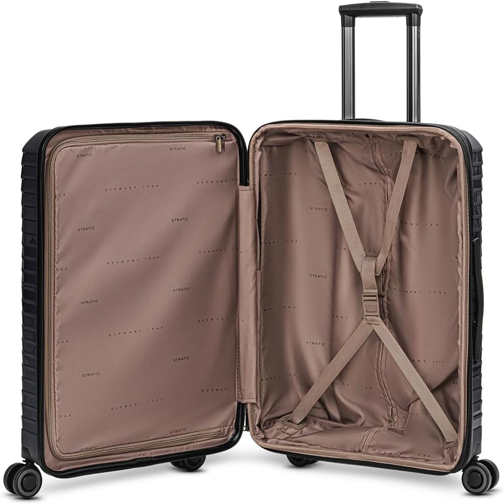 Stratic Koffer-Set 3-teilig für Damen und Herren | Reise-Trolleys 50 x 29 x 76 cm aus hochwertigem,