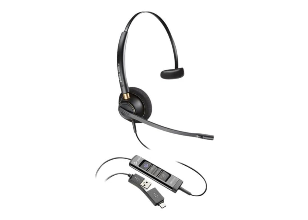 HP Poly EncorePro 515-M 500 series Headset On-Ear kabelgebunden USB-A Schwarz Zertifiziert für Micro