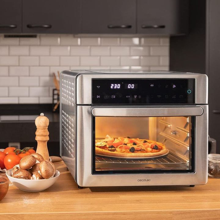 Cecotec Bake&Fry Touch Heissluftfritteuse. 14-25-30 Liter, Konvektion, Touchscreen (25 Liter, Stahl)