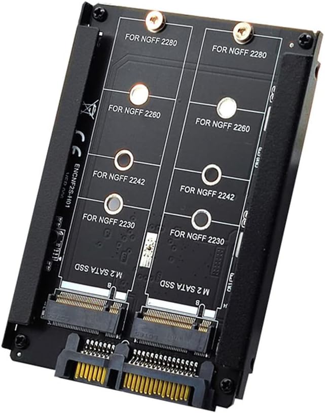 Xiwai Dual NGFF B+M Key M.2 SSD-Karte JOBD Raid0 Span Bridge zu 2,5-Zoll-SATA-Combo-HDD-Festplatteng