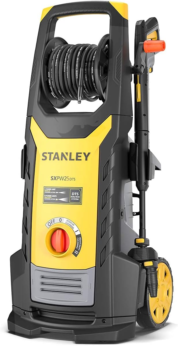 Stanley Hochdruckreiniger SXPW25DTSE mit Dualtech System(2500 W, 150 Bar, 810 l/h) DTS 2500 W, DTS 2