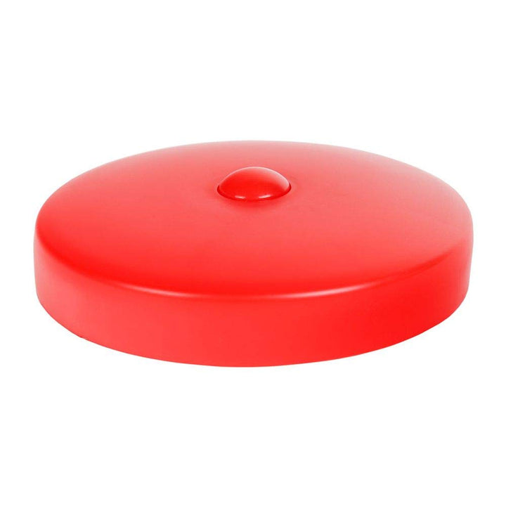 4 x Pfostenkappe rund 121 mm rot Kunststoff für Holzpfosten Ø 120 mm Pfostenabdeckung Wetterschutz Z
