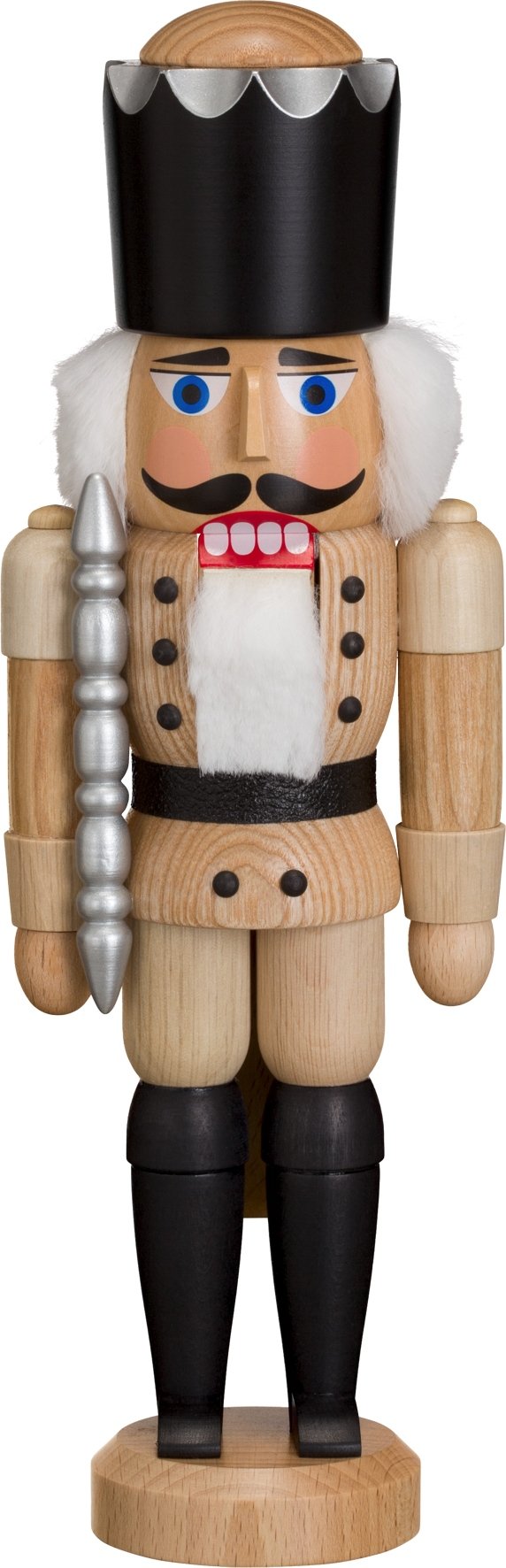 Rudolphs Schatzkiste Nussknacker König Natur HxBxT = 29x10x8cm NEU Weihnachten Seiffen Nutcracker Nü