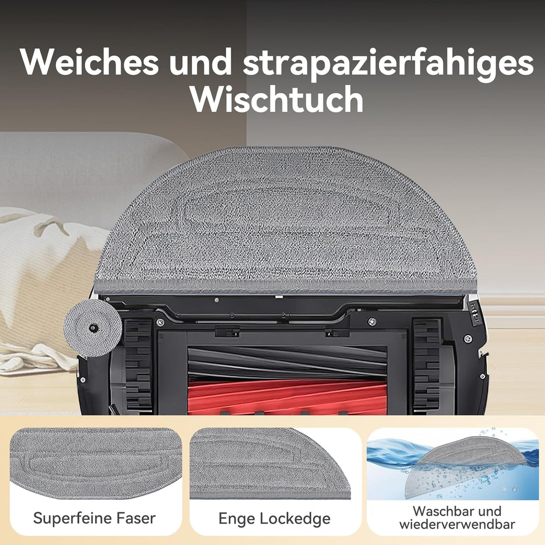 26 Stück Zubehörset für Roborock S8 MaxV Ultra – 2 Hauptbürsten, 4 Staubbeutel, 4 HEPA-Filter, 6 Sei