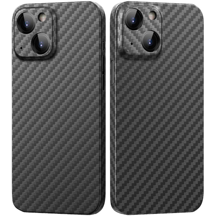 memumi Carbon Hülle für iPhone 13, 100% Aramidfaser Hülle, 0.5 mm Super dünne, Hülle aus echter Aram