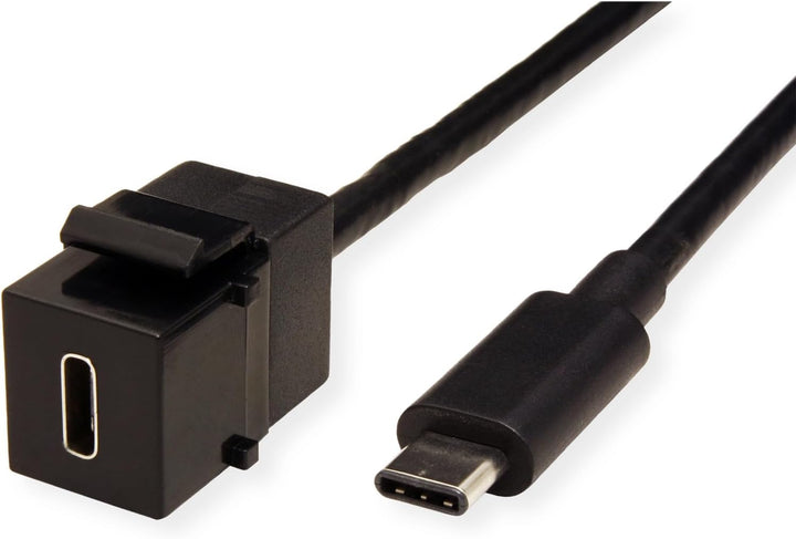 BACHMANN Keystone USB 3.1 Kupplung Typ C PD 60W Buchse/Stecker, 0,5 m