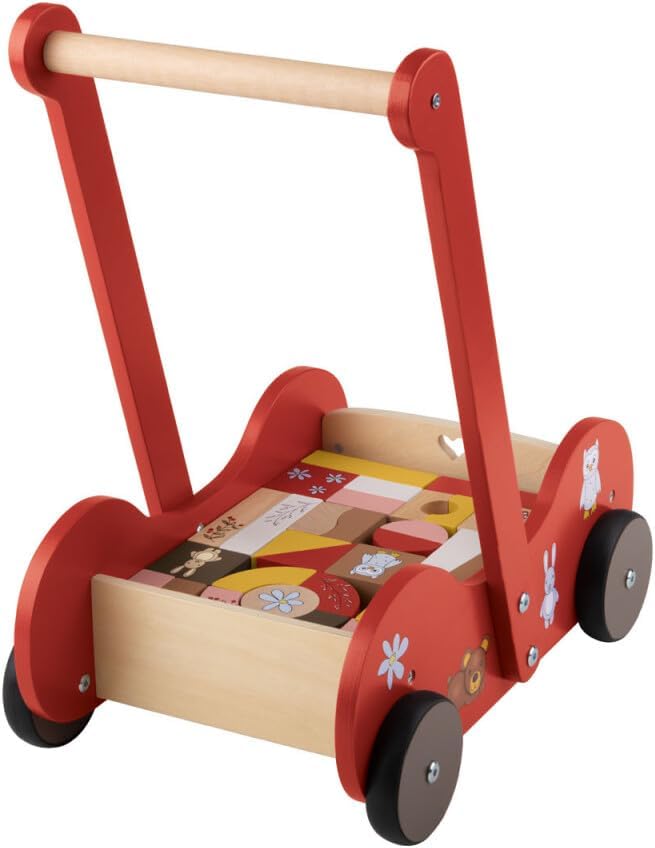 Generisch Playtive Holz Schiebewagen (Rot), Rot