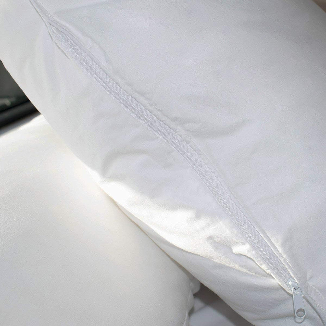 Bleu Câlin Set aus 2 Kopfkissen mit individueller Füllmengenregulation, 60x60 cm, Weiss, OCRZ
