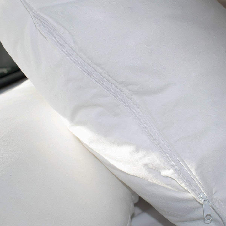 Bleu Câlin Set aus 2 Kopfkissen mit individueller Füllmengenregulation, 60x60 cm, Weiss, OCRZ