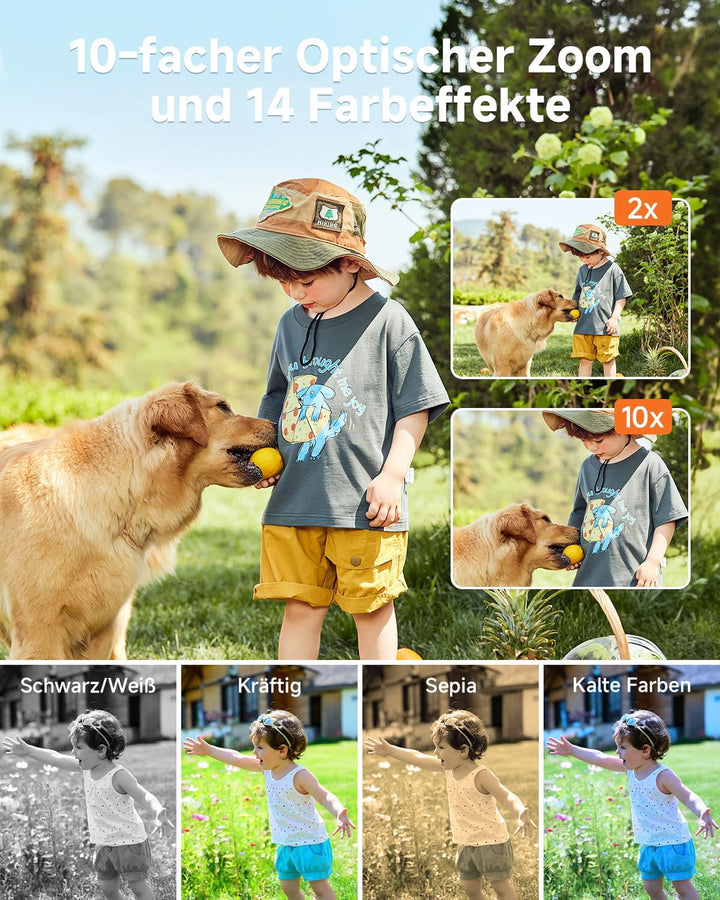 Rollei Compactline 10X - 20 MP - 10x optischer Zoom; Selfie Display; Erleben Sie Perfektion in jedem