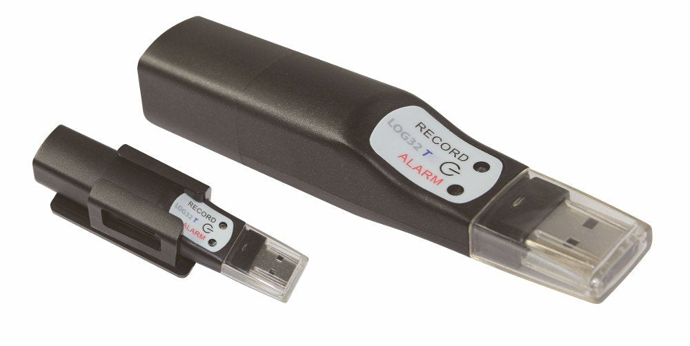 TFA Dostmann Log32 T Datenlogger für Temperatur, 31.1055, Speicher für 60.000 Datensätze, L 22 (30)