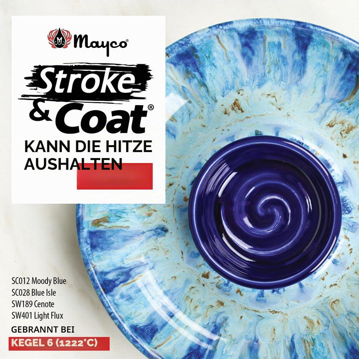 mayco Stroke und Coat wonderglaze für Bisque Set B – 1 Pint – Set von 12 – verschiedene Farben
