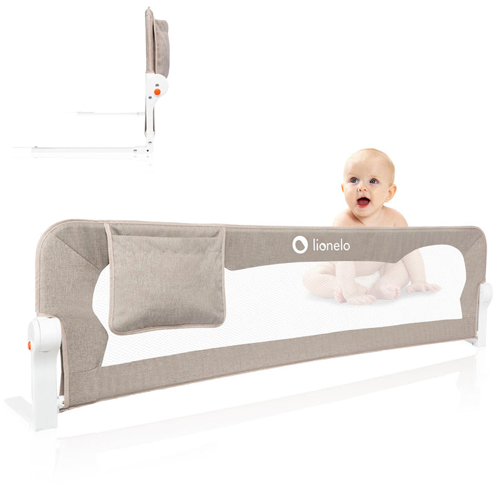 LIONELO Eva fall out protection bed fall out protection children's bed, bed rail, bed safety rail, a