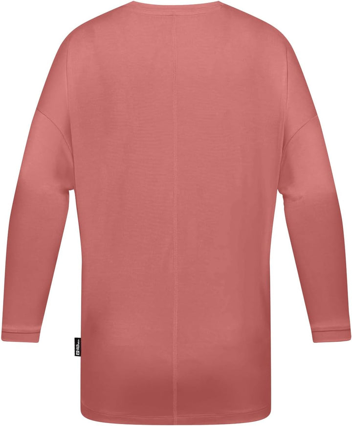 Jack Wolfskin Damen Travel 3 4 T W T-Shirt S Mineral Red Heather, S Mineral Red Heather
