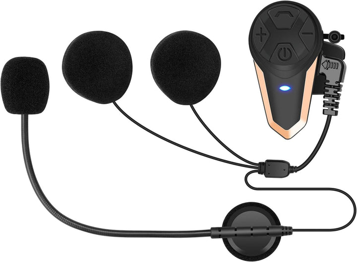 BETOWEY Motorrad Headset, BT-S3 Motorrad Kommunikationssystem Freisprechanlage Helm Kopfhörer Blueto