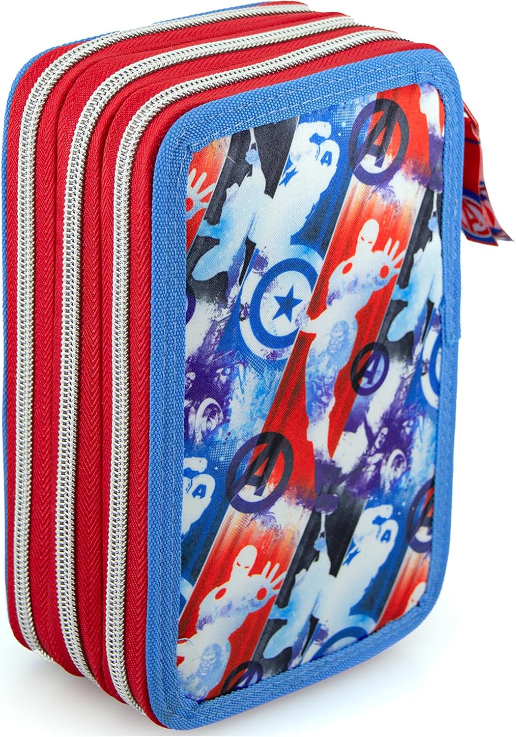 Clondo Federmäppchen Kinder, für Avengers Fan, 3 Organisierte Fächer, Federtasche Junge Gefüllt, Mäd