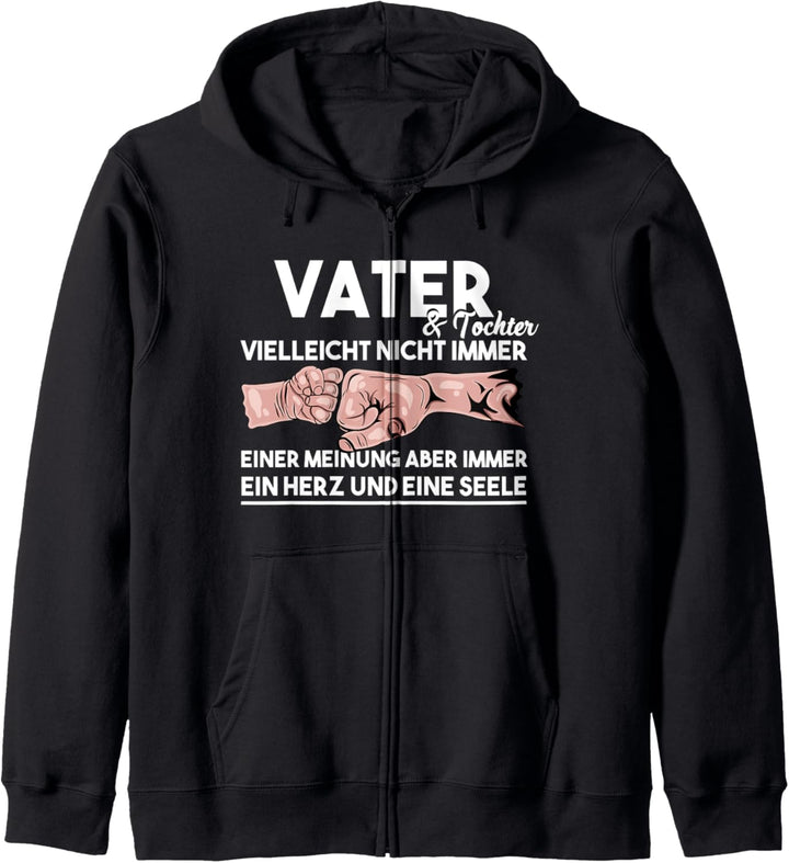 Papa und Tochter Partnerlook Vatertagsgeschenk Vater Spruch Kapuzenjacke