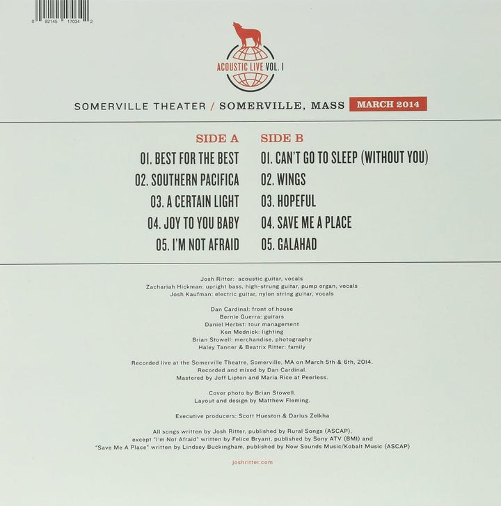 Acoustic Live 1, Vinyl