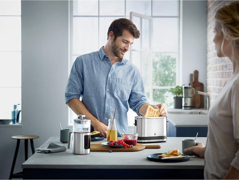 WMF Küchenminis 1-Scheiben Toaster Langschlitz XXl-Toast Brötchenaufsatz 7 Bräunungsstufen Überhitzu