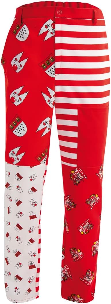 KarnevalsTeufel Damen- oder Herren-Kostüm Hose Kölle Alaaf, rot-weiss Köln viele Motive Patchwork Mu