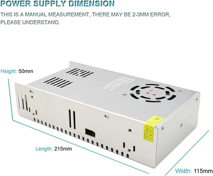 Baiyouli Netzteil 36V 10A 360W Schaltnetzteil Adapter Transformator AC 110V / 220V to DC Schaltwandl