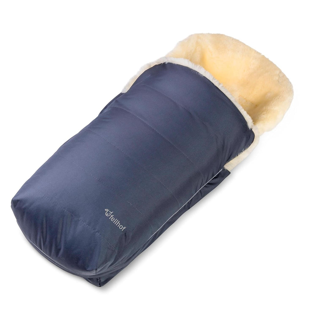 Fellhof 109401 Lammfell-Fusssack Garmisch, Oeko-TEX® Standard 100 Zertifiziert, 45x97 cm, Wind- und