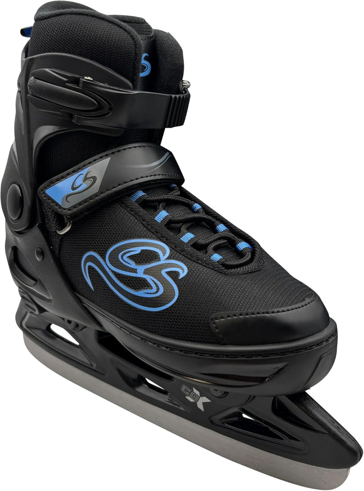 Cox Swain verstellbare Schlittschuhe Crystal, Eislaufschuhe für Kinder, Jugendliche und Erwachsene b