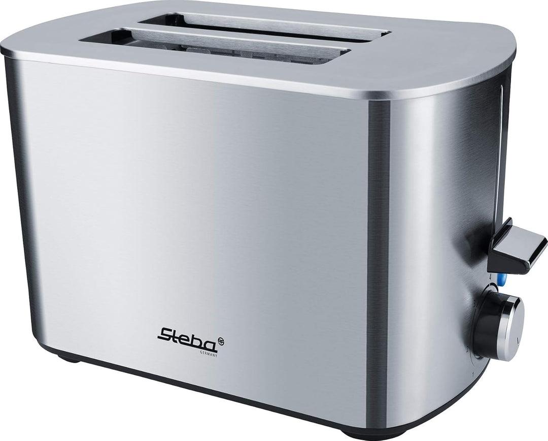 Steba TO 20 | Doppel-Schlitz Toaster | Anti-Fingerprint Edelstahlgehäuse | 7 Bräunungsstufen einstel