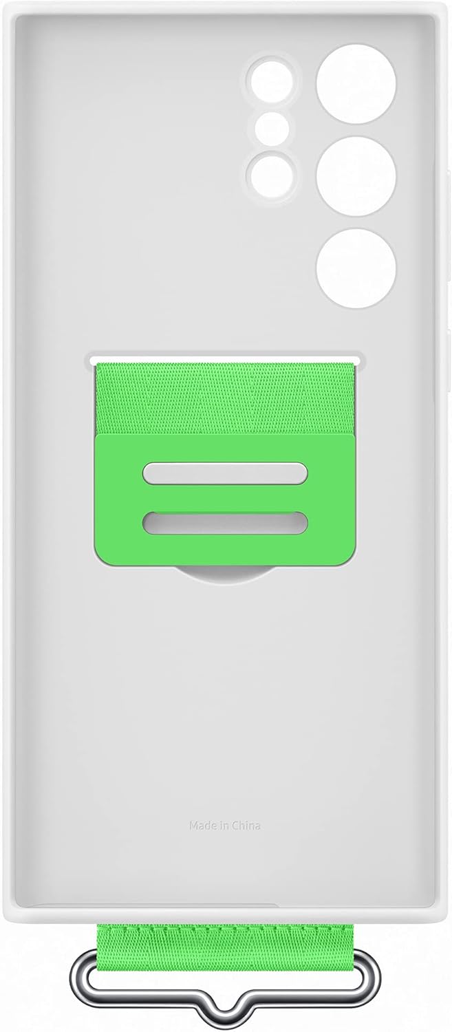 Samsung Silicone Cover Smartphone Cover mit Strap EF-GS908 für Galaxy S22 Ultra, Handy-Hülle, Siliko