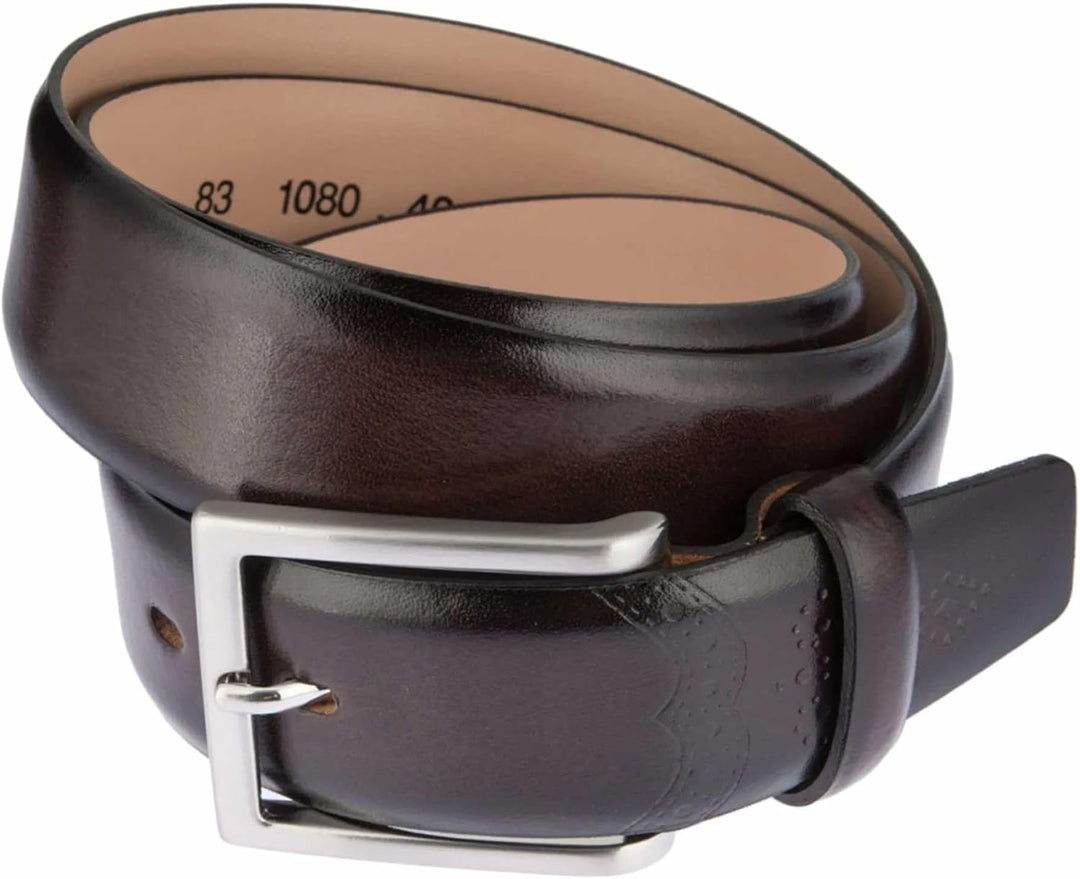 LLOYD Men's Belts Gürtel Herrengürtel Ledergürtel Schwarz 2599 W85 Braun, W85 Braun
