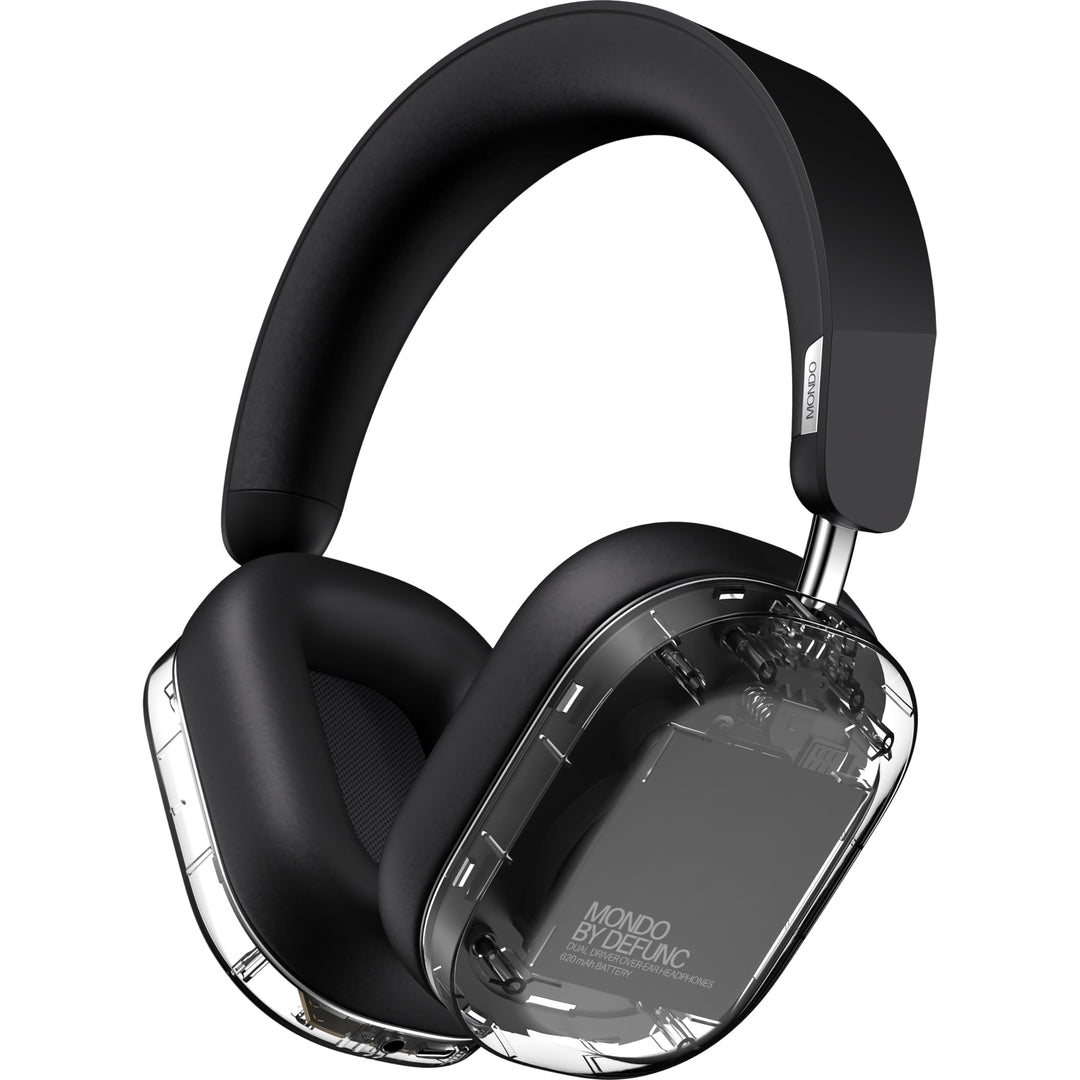 Defunc Mondo Over-Ears Wireless Headphones with Optional Cable - 45H of Active Play Time - Bluetooth