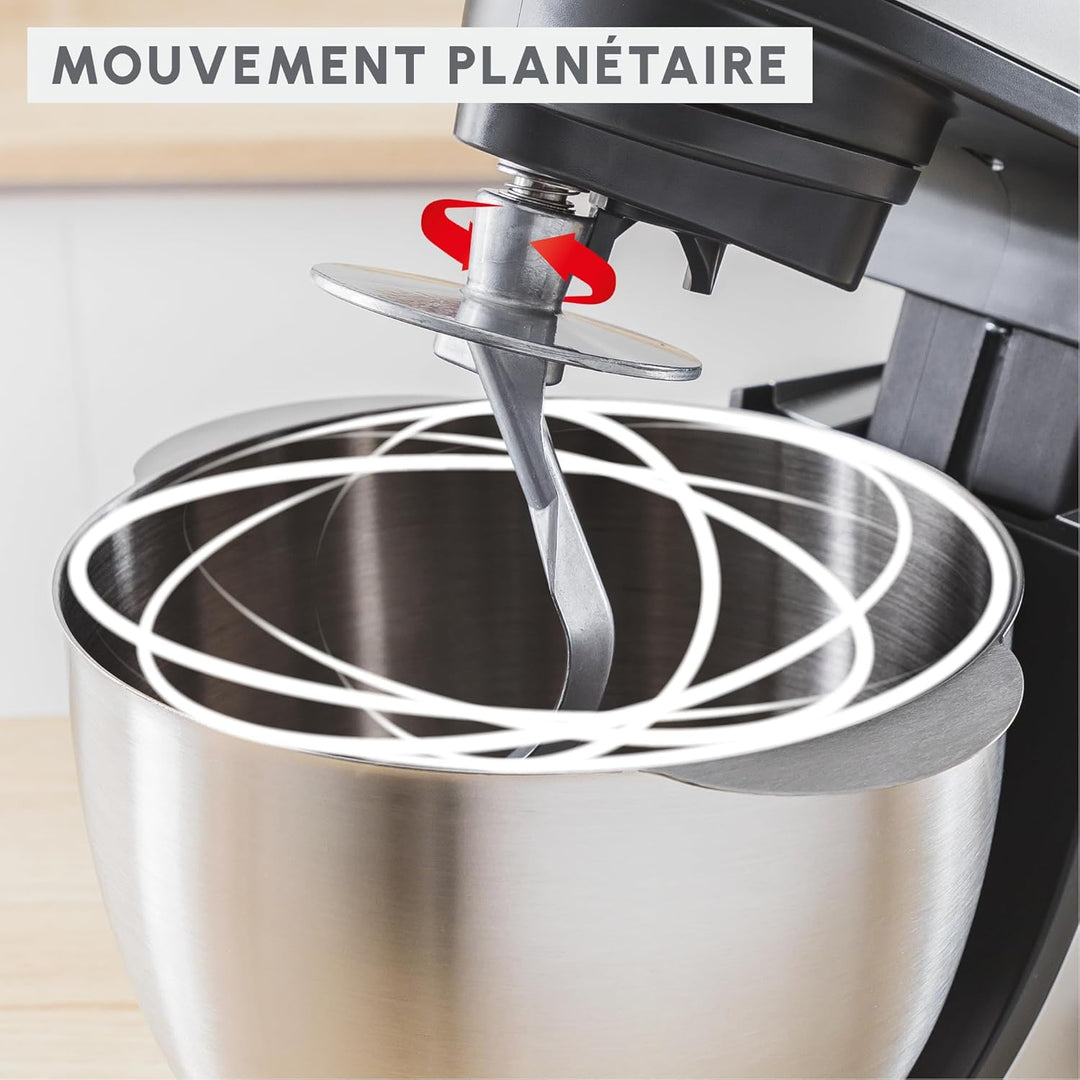 Moulinex Bake Partner Kitchen Machine QA521B25 Leistungsstarke Planetenknetmaschine 1100W Langlebige