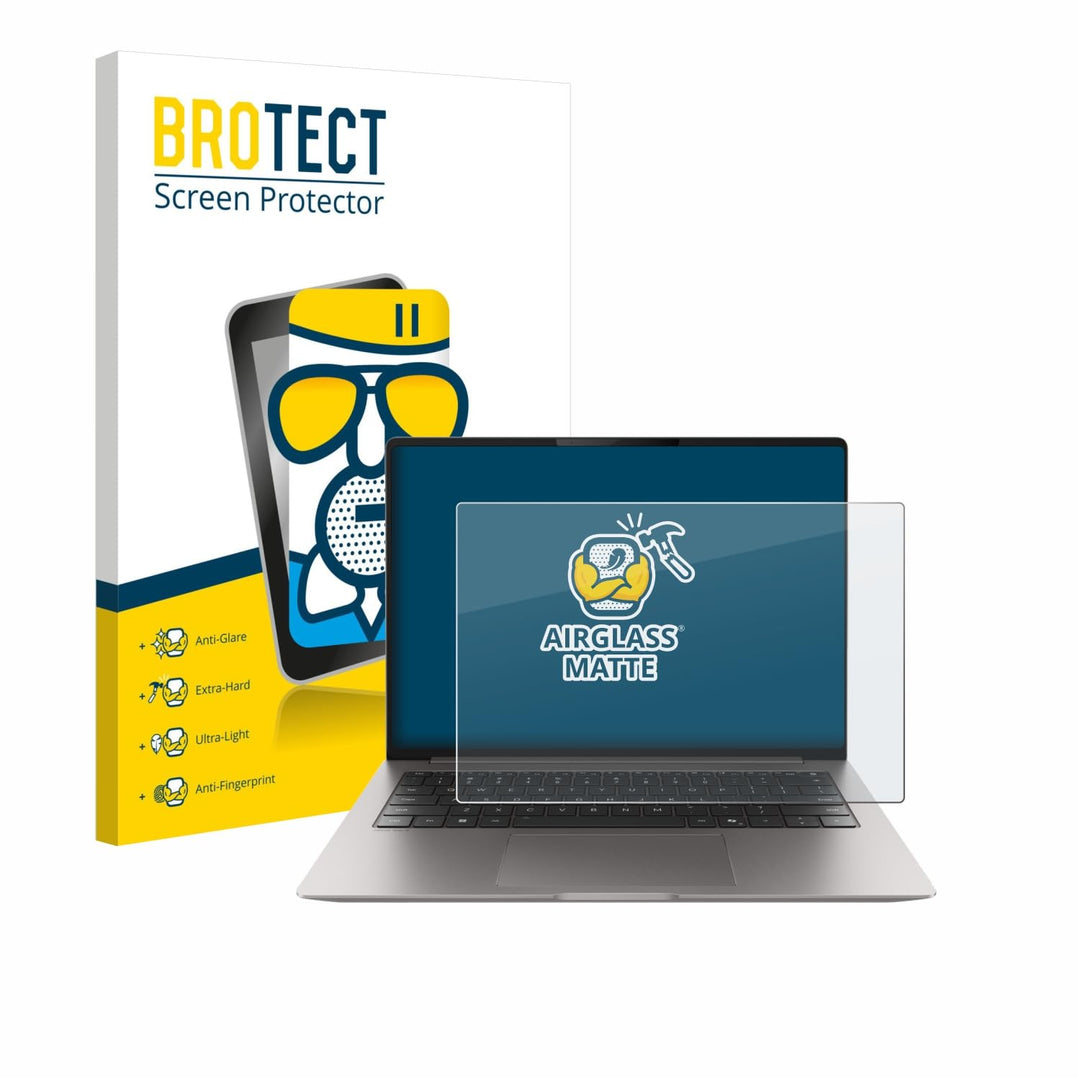 BROTECT Entspiegelungs Schutzglas für Honor MagicBook Pro 14 Schutzfolie Panzer Folie Glas Matt [Ext